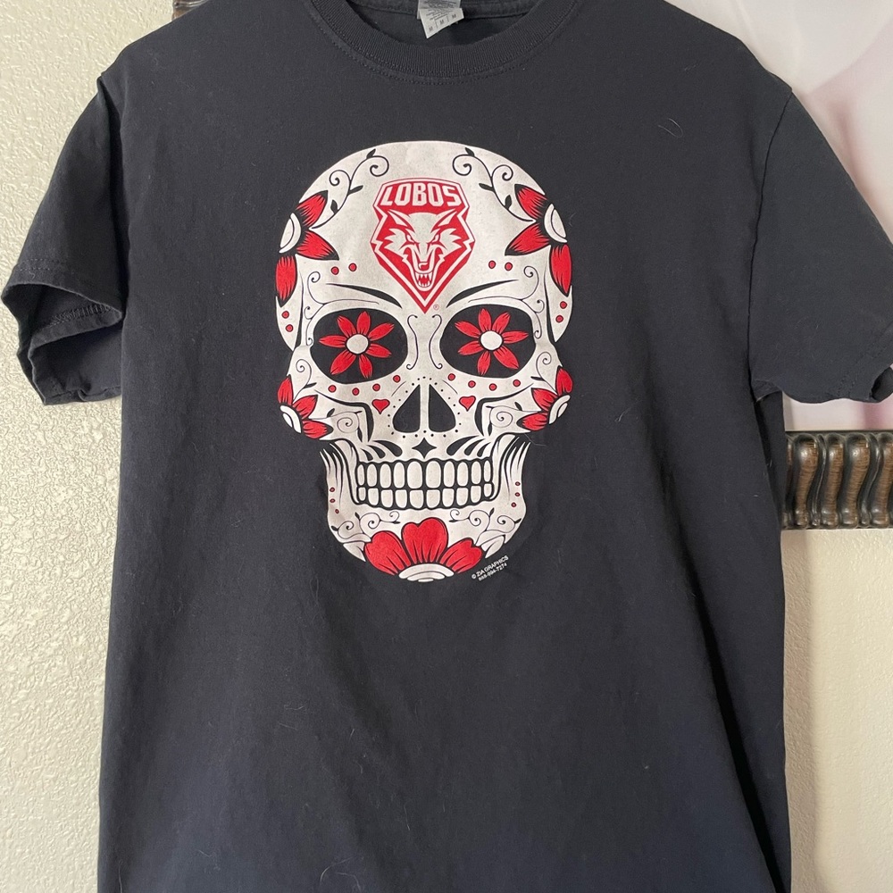 University of New Mexico Lobos sugar skull